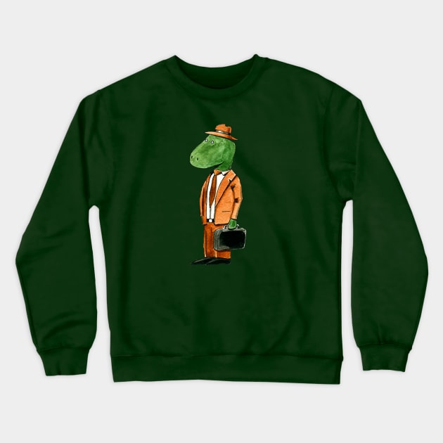 Mr Dinosaur Crewneck Sweatshirt by burrotees